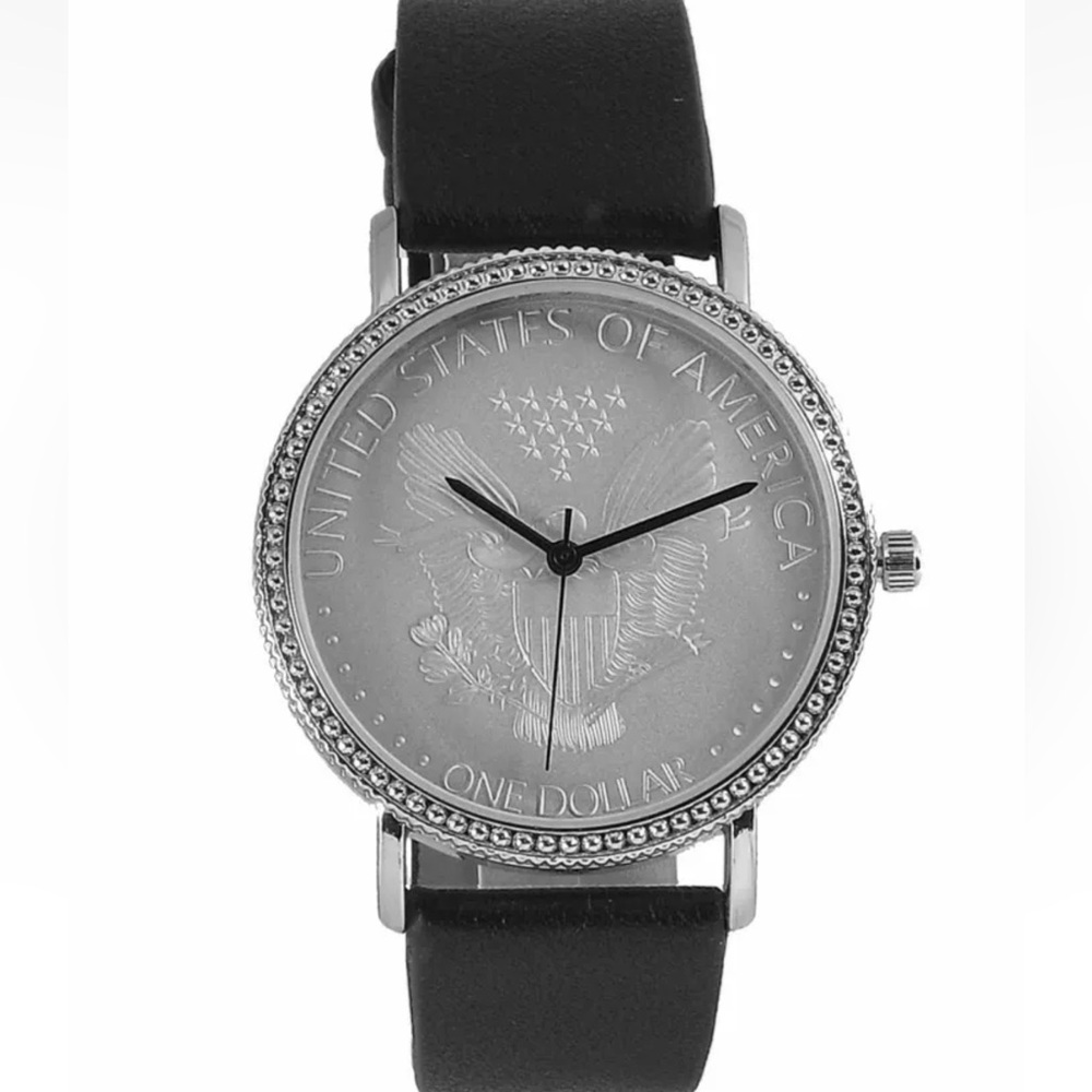 Patriotic Unisex Silver Toned Quartz Movement Designer Watch